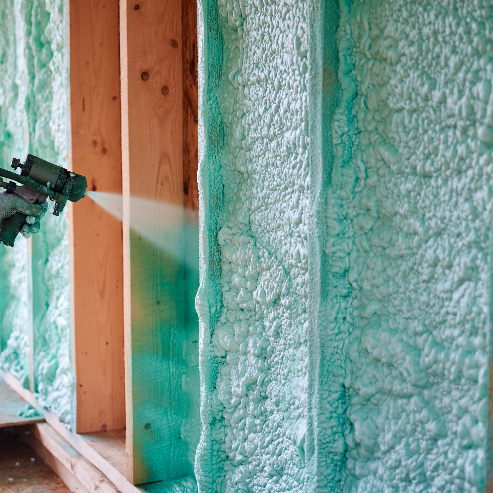 Spray foam insulation installation by Apex Insulators